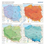 Mapy klimatyczne Polski - mapa ścienna
